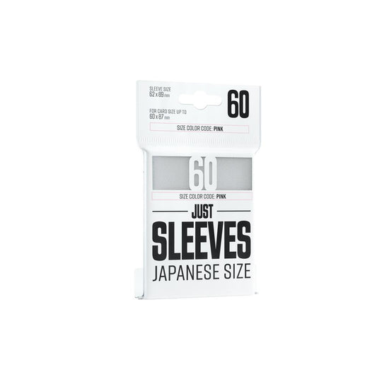 Just Sleeves - Japanese Size White (60 Sleeves)