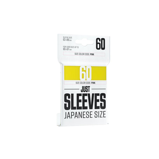 Just Sleeves - Japanese Size Yellow (60 Sleeves)