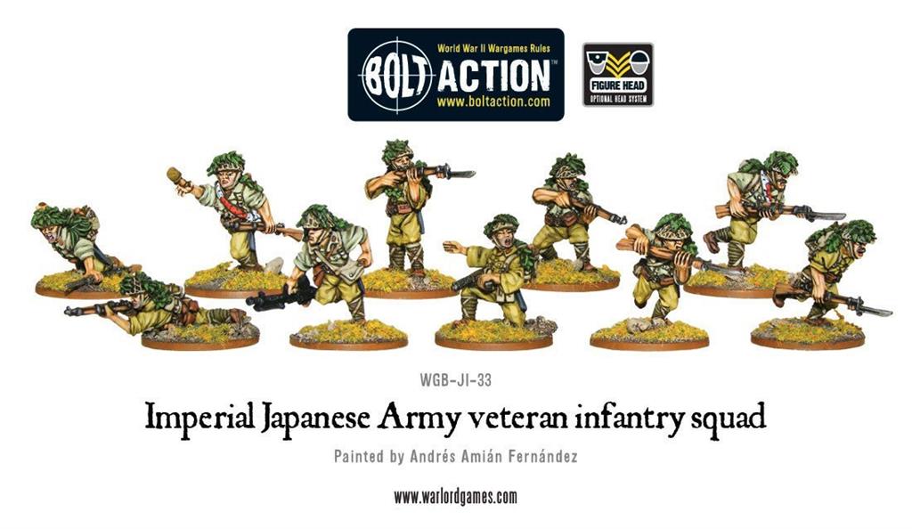 Bolt Action - Imperial Japanese Army Veteran Infanteri Squad