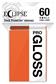 UP - Small Sleeves - Gloss Eclipse - Pumpkin Orange (60 Sleeves)