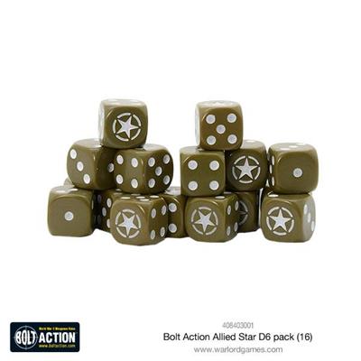 Bolt Action - Allied Star D6 pack (16)