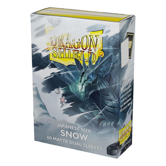 Dragon Shield Japanese size Dual Matte Sleeves - Snow 'Nirin' (60 Sleeves)