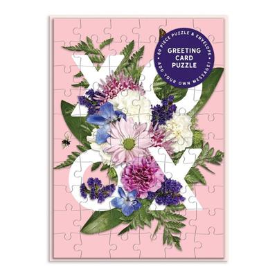 Say It With Flowers XOXO Greeting Card Pussel