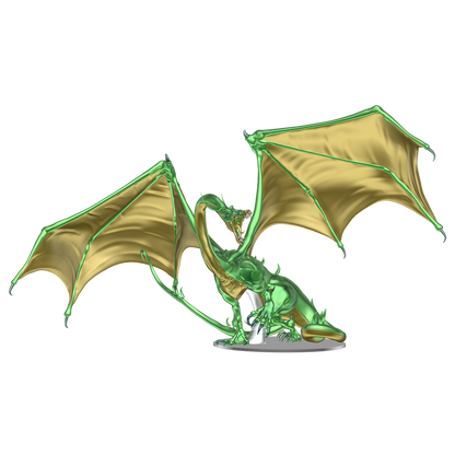 D&D Icons of the Realms: Adult Emerald Dragon Premium Figur