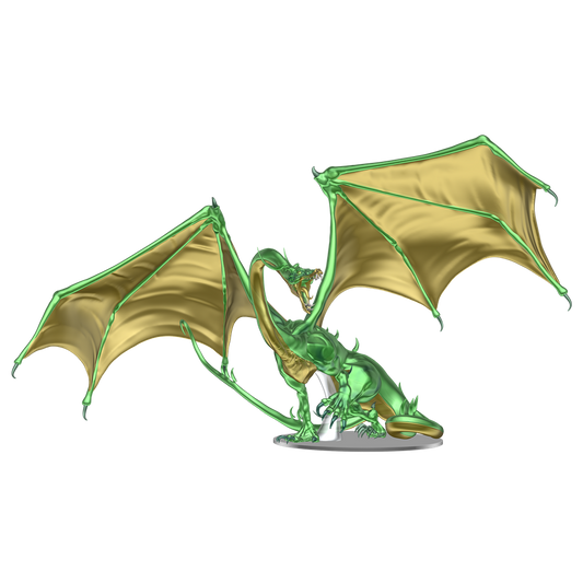 D&D Icons of the Realms: Adult Emerald Dragon Premium Figur