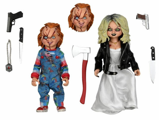 Bride of Chucky - 8" Scale Clothed Figur - Chucky & Tiffany 2-Pack