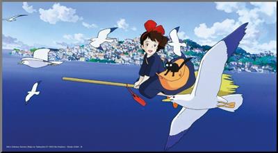 Wood Panel Ghibli  01 - Kiki's Delivery Service