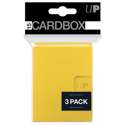 UP - PRO 15+ Card Box 3-pack: Yellow