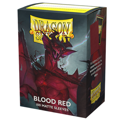 Dragon Shield Standard Matte Sleeves - Blood Red 'Simurag' (100 Sleeves)