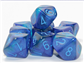 Gemini Blue-Blue/light blue Luminary Set of 10 d10s