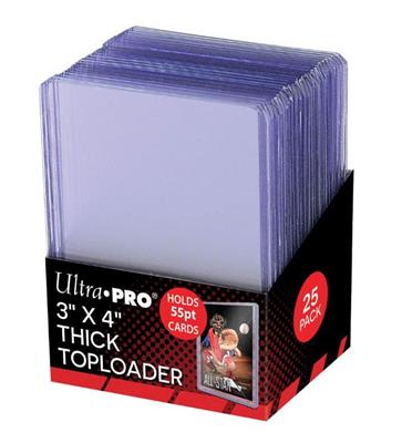 UP - Toploader - 3" X 4" Action Packed 55PT Toploader (25 bitar)