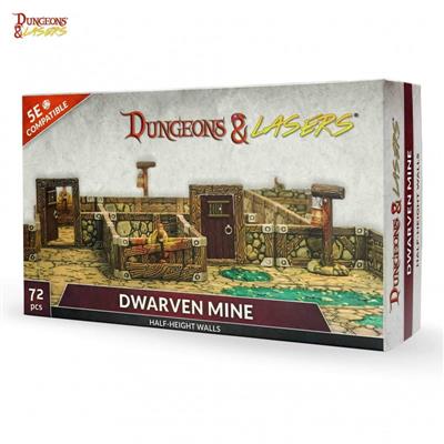 Dungeons & Lasers - Dwarven Mine Half-Height Walls - EN