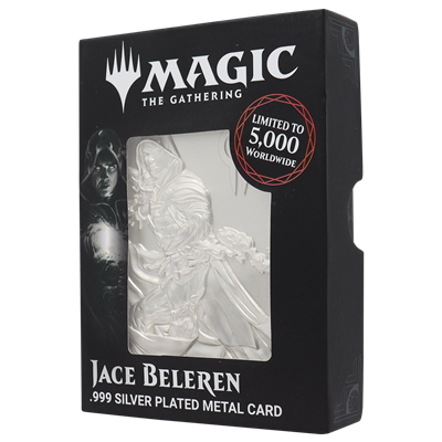 Magic the Gathering Limited Edition .999 Silver Plated Jace Beleren Metal Collectible