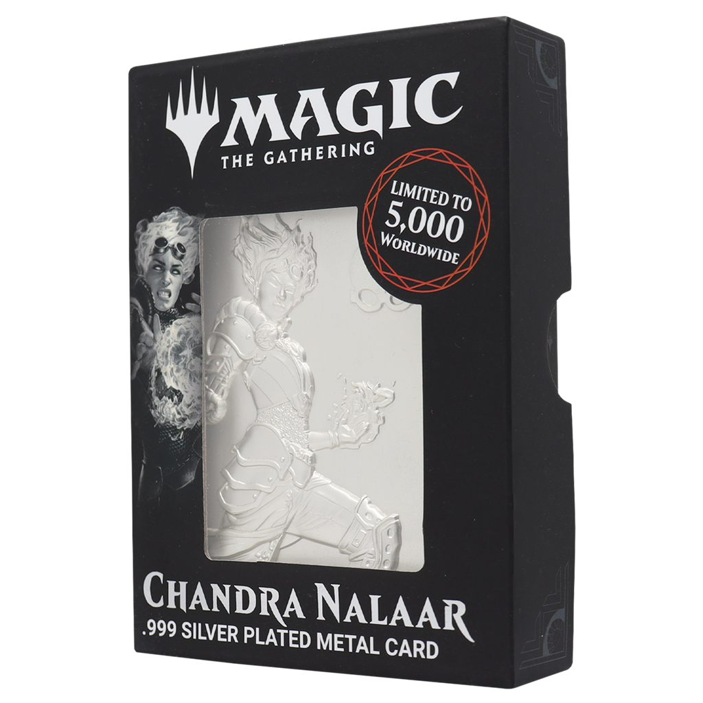 Magic the Gathering Limited Edition .999 Silver Plated Chandra Nalaar Collectible