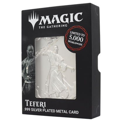 Magic the Gathering Limited Edition .999 Silver Plated Teferi Metal Collectible