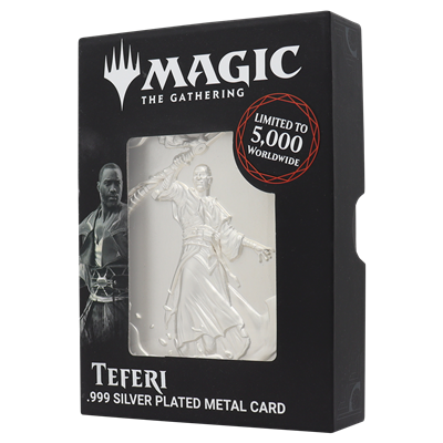 Magic the Gathering Limited Edition .999 Silver Plated Teferi Metal Collectible