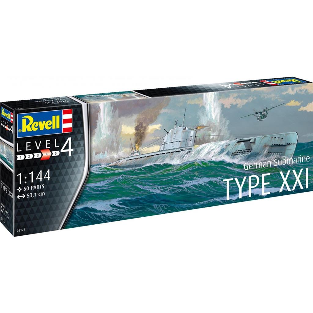 Revell Tysk U-Boot Typ XXI - 1:144