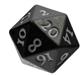 UP - Vivid Heavy Metal Dice: Black