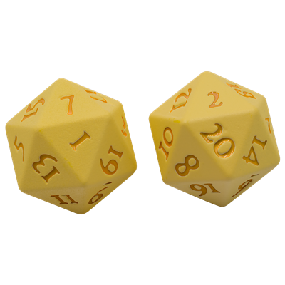 UP - Vivid Heavy Metal Dice: Yellow