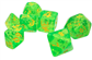 Munchkin Polyhedral Dice (7) Grön/Gul