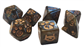 Kitten Polyhedral Dice (7) Brown