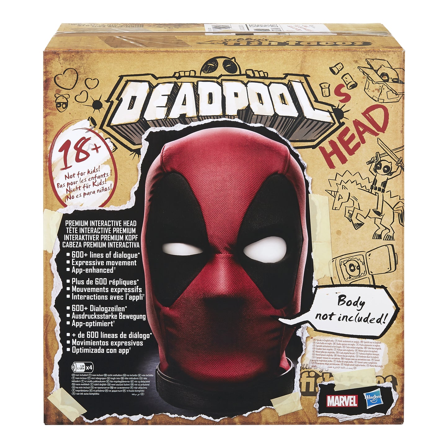 Marvel Legends Deadpool's Head – Interaktiv Samlarobjekt