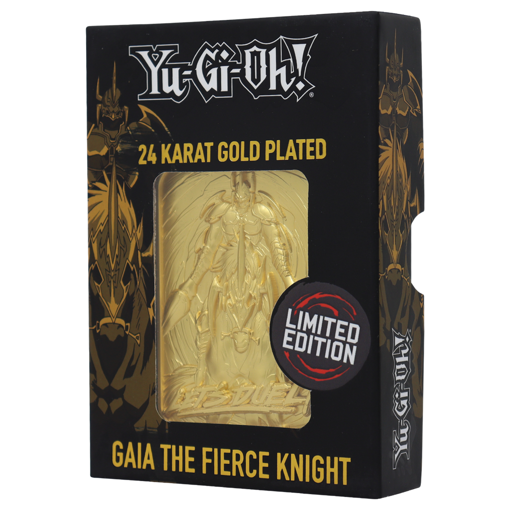 Yu-Gi-Oh! Limited Edition 24K Guldpläterad Samlarfigur Gaia the Fierce Knight