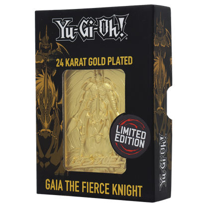 Yu-Gi-Oh! Limited Edition 24K Guldpläterad Samlarfigur Gaia the Fierce Knight