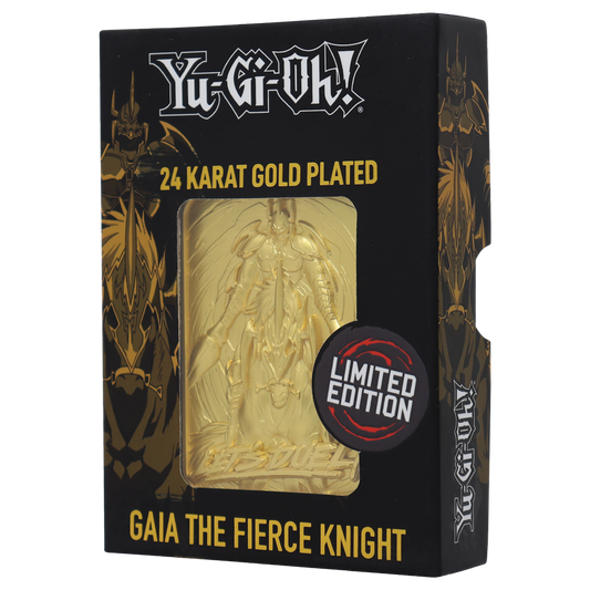 Yu-Gi-Oh! Limited Edition 24K Guldpläterad Samlarfigur Gaia the Fierce Knight