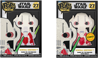 Funko POP Pin: LPP STAR WARS: General Grievous /w Chase 12PCS PDQ