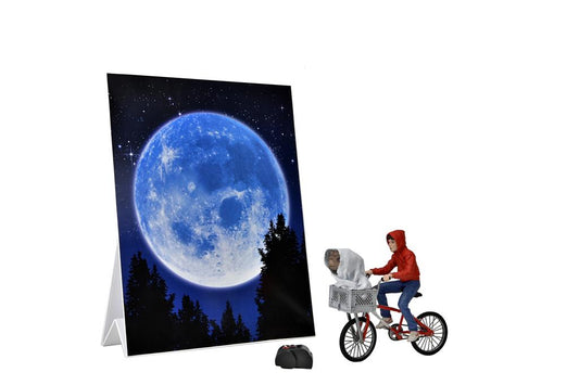 E.T. (40th Anniversary) – 7” Scale Actionfigur – Elliott & E.T. on Bicycle