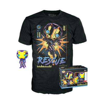 Funko POP & Tee Marvel Blacklight - Rescue