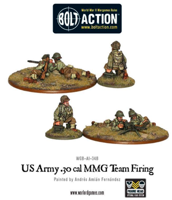 Bolt Action - US Army 30 Cal MMG team firing - EN