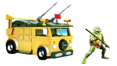 Turtles Party Wagon 1:24 med Donatello Figur