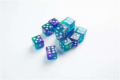 Gamegenic - Galaxy Series - Neptune - D6 Dice Set 16 mm (12 pcs)