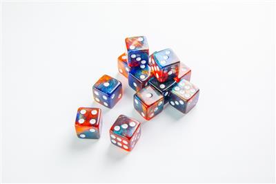 Gamegenic - Galaxy Series - Mars - D6 Dice Set 16 mm (12 pcs)