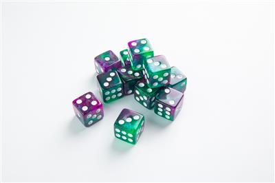 Gamegenic - Galaxy Series - Aurora - D6 Dice Set 16 mm (12 pcs)