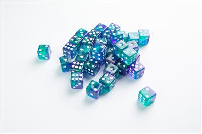 Gamegenic - Galaxy Series - Neptune - D6 Dice Set 12 mm (36 pcs)