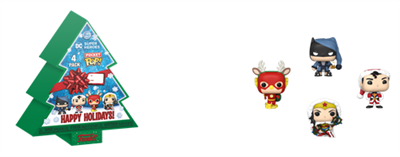 Funko POP Pocket POP DC Holiday - Tree Holiday Box 4PC