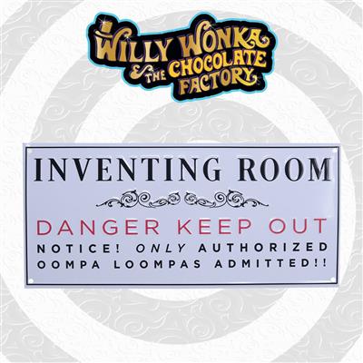 Willy Wonka metal Sign