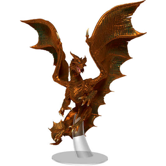 D&D Icons of the Realms: Adult Copper Dragon Miniature