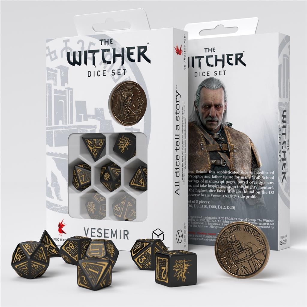 The Witcher Dice Set - Vesemir, The Sword Master