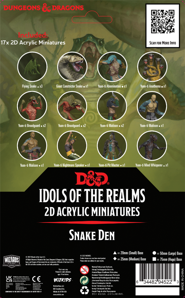 D&D Idols of the Realms: Scales & Tails - Snake Den - 2D Set - EN