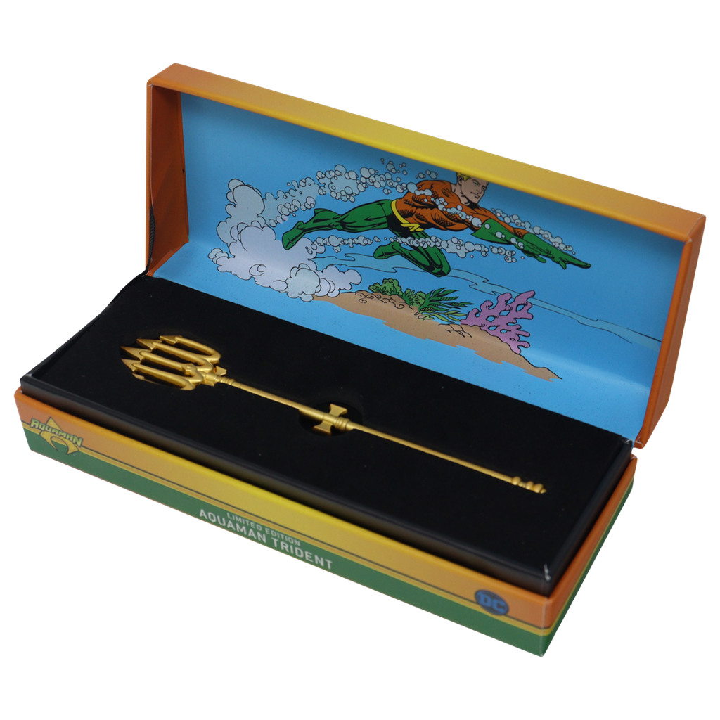 Aquaman Limited Edition Miniature Trident i 24K Guld