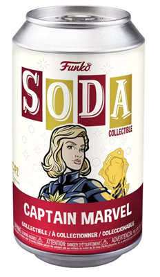 Funko POP Vinyl SODA: Marvel - Captain Marvel w/Ch (5+1 chase Figur)