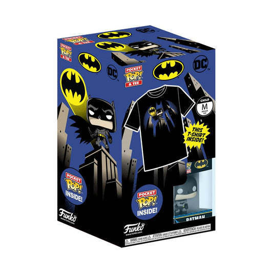 Funko Pocket Pop & Tee: DC - Batman (Storlek M)