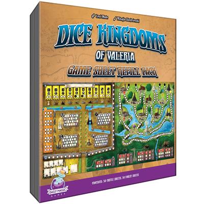 Dice Kingdoms of Valeria Sheet Refill Pack - EN