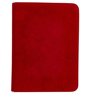 UP - Vivid Deluxe 9-Pocket Zippered PRO-Binder: Red