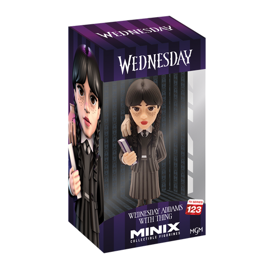 Minix Figurine Wednesday med Thing - Samlarobjekt