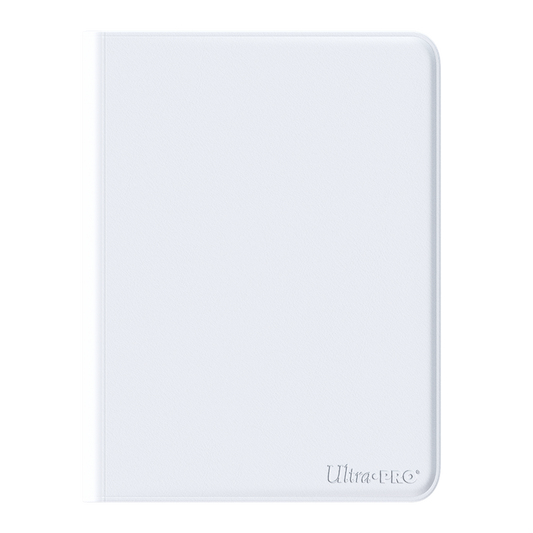 UP - Vivid 4-Pocket Zippered PRO-Binder: White